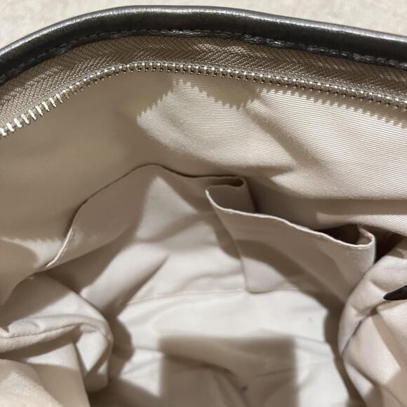 Coach Signature Crossbody Shoulder Bag Womens Brown Khaki Chain Leather Trim - Picture 12 of 12